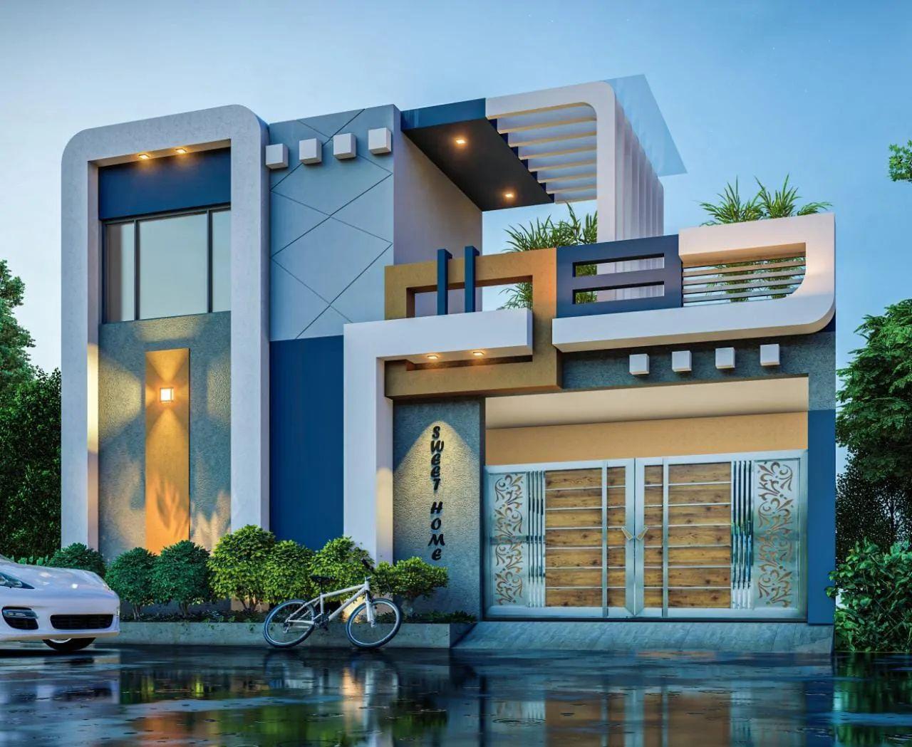 How does your House elevation or exterior become attractive from the front of your house?